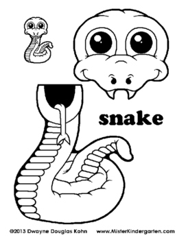 WEEKLY FREEBIE #113: Snake Puppet by Dwayne Kohn | TpT