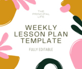 WEEKLY LESSON PLAN TEMPLATE