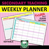 WEEKLY PLANNER Editable Daily Planner FREEBIE