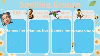 Preview of WEEKLY SPELLING | Group rotations & activities