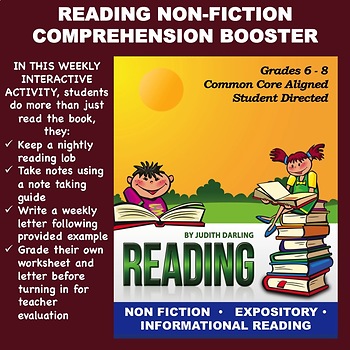 Preview of Reading NON FICTION Comprehension Booster