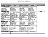 WEEKLY targeted reading level lesson plans