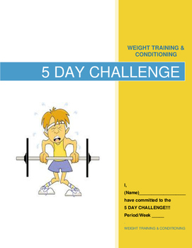 Preview of WEIGHT TRAINING & CONDITIONING - 5 DAY CHALLENGE