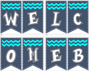 WELCOME BACK BANNERS by Jenny Collier | Teachers Pay Teachers