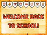 WELCOME BACK TO SCHOOL! Fall Bulletin Board Kit