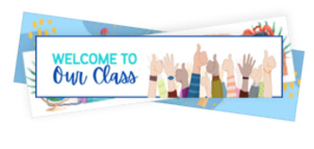 Preview of WELCOME BANNERS - GOOGLE CLASSROOM