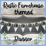 WELCOME Pennant Banner - RUSTIC FARMHOUSE Themed