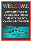 WELCOME SIGN for Bulletin Boards, Back to School