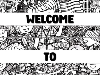 Preview of WELCOME TO ELEVENTH GRADE! Fourth Of July Bulletin Board Decor Kit