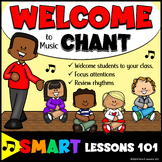 WELCOME TO MUSIC Rhythm Chant Posters | Welcome Back to Sc