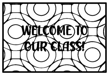 WELCOME TO OUR CLASS!, Flip Flop Quote Coloring Pages by Anisha Sharma