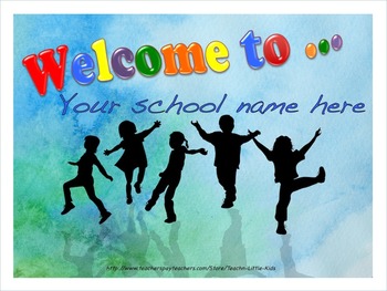 Preview of WELCOME TO SCHOOL editable book for preschool and kindergarten