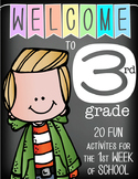 WELCOME to 3rd GRADE - 20 FUN activities for the first WEE