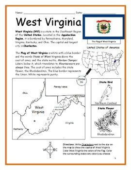 west virginia worksheets teaching resources teachers pay teachers