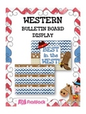 WESTERN COWBOY Bulletin Board Set Display