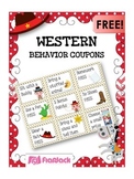 WESTERN COWBOY Themed Positive Behavior Reward Coupons FREEBIE