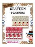 WESTERN COWBOY Themed Reading Bookmarks