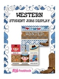 WESTERN COWBOY Themed Student Jobs Display