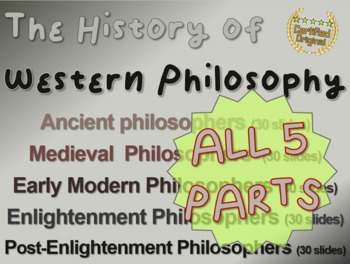 Preview of WESTERN PHILOSOPHY (ALL 5 PARTS) EPIC Overview of Western Thought (155 slides)