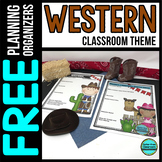 Western Classroom Theme Decor Planner