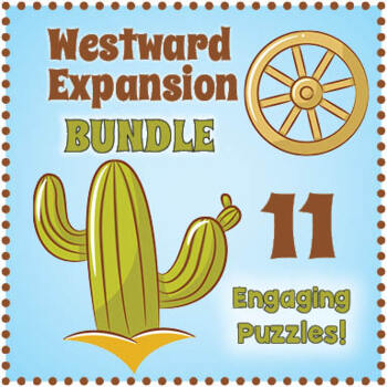 Preview of WESTWARD EXPANSION BUNDLE - Crossword & Word Search Worksheet Activities