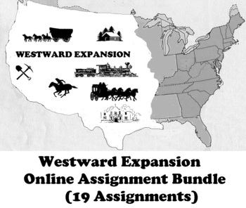Preview of WESTWARD EXPANSION ONLINE  ASSIGNMENT BUNDLE (MICROSOFT WORD)