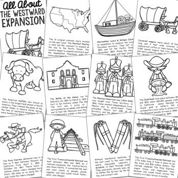 WESTWARD EXPANSION Posters | Coloring Book Pages ...