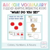 AAC Core Vocabulary Activities | Books for Colors | Number