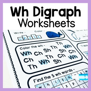 Preview of WH Digraph Worksheets - Initial Digraphs 