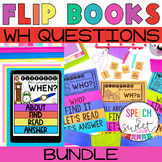 WH Questions Flip Books Bundle for Speech Therapy (Printed
