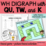 WH, QU, TW, and K Digraph and Blends Games Letter Name Alp