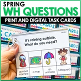 WH QUESTIONS Speech Therapy - Spring Who, What, When, Wher