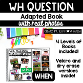WH Question Adapted Books WHEN | Holidays