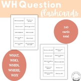 WH Question Flashcards Bundle - Speech & Language Therapy 