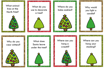 WH Question Game - Christmas Theme by SLR- Speech Language Resources ...