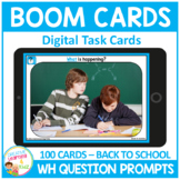 WH Question Prompts - Back to School Picture Cards for Lan