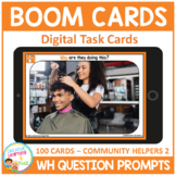 WH Question Prompts - Community Helpers 2 Picture Cards fo