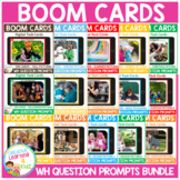WH Question Prompts Picture Cards Bundle for Language Boom Cards