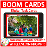 WH Question Prompts Set 2 Picture Cards for Language and W
