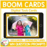 WH Question Prompts - Spring Picture Cards for Language Bo