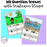 WH Question Scenes with Sentence Strips for Speech Therapy