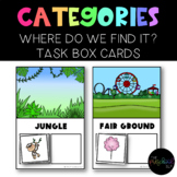 WH- Question and Category Sort: "Where do we find it?" Tas