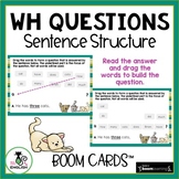 WH Questions Task Cards | Digital Boom Cards