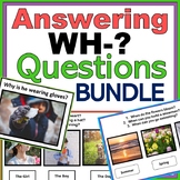 WH Questions Bundle for Autism, Speech Therapy, ABA