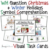 WH Questions Christmas/Holiday task cards for autism and s