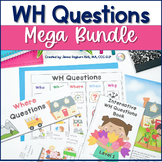 WH Questions Mega Bundle: Preschool Speech and Language Therapy