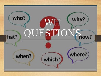 Preview of WH-Questions+QUIZ