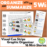 WH Questions Short Stories Activity Support Strips and Gra