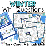 WH Questions Speech Therapy l Winter Task Cards