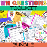 WH Questions Speech Therapy | Language Activities | Visual